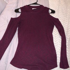 Cold Shoulder Sweater Shirt